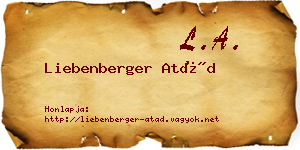 Liebenberger Atád névjegykártya